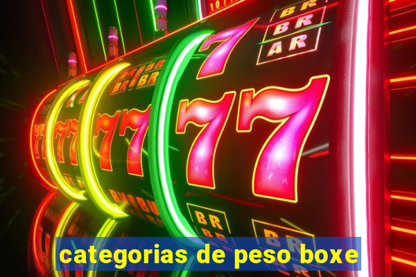 categorias de peso boxe